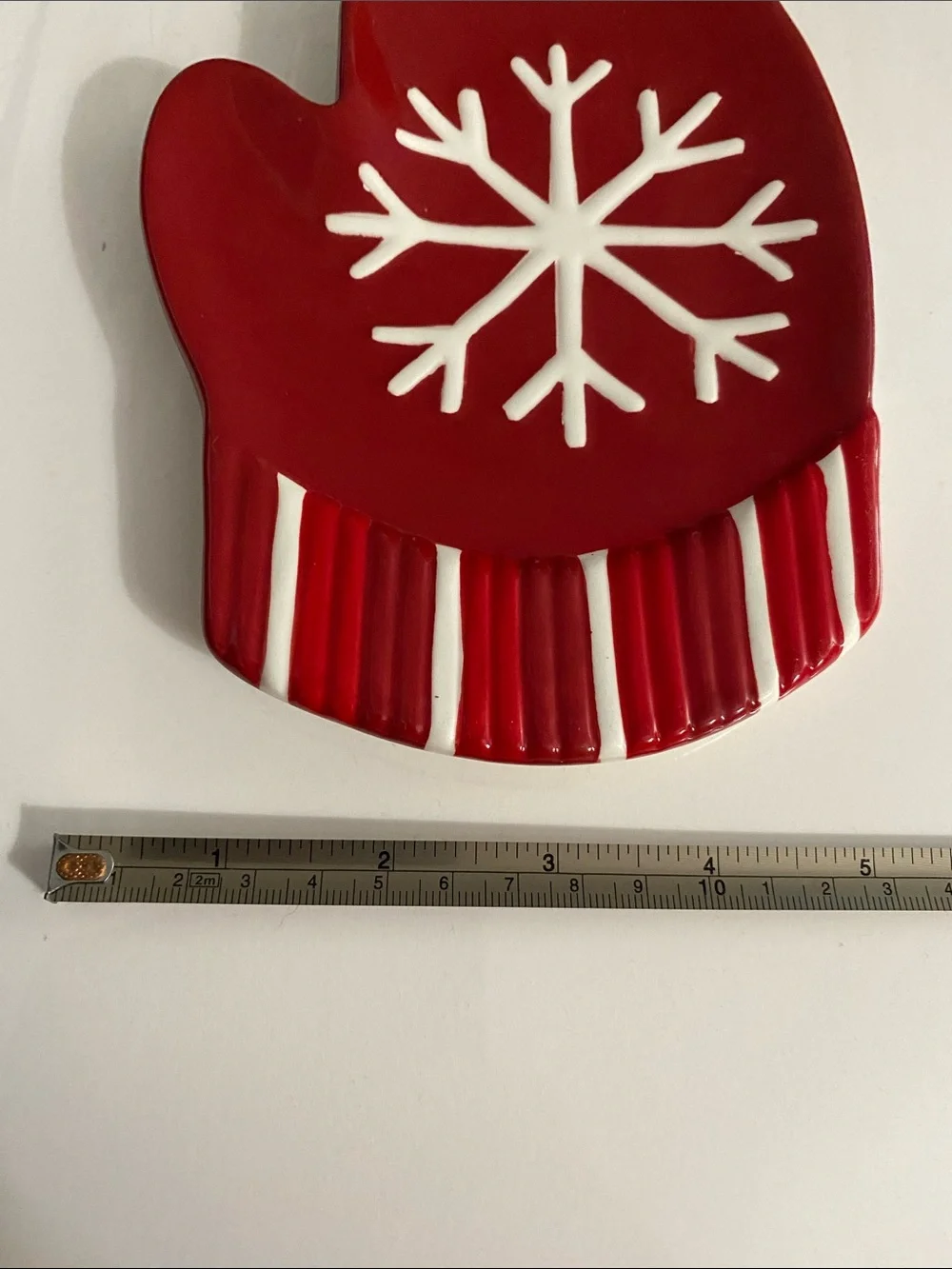 Boston Warehouse Trading Corp. Mitten Spoon Rest, Snow much fun, Cottagecore